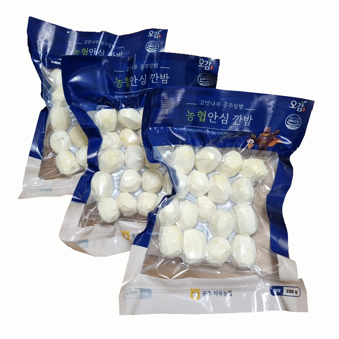 현대장터 :: 깐밤600g(200gX3팩) HACCP인증