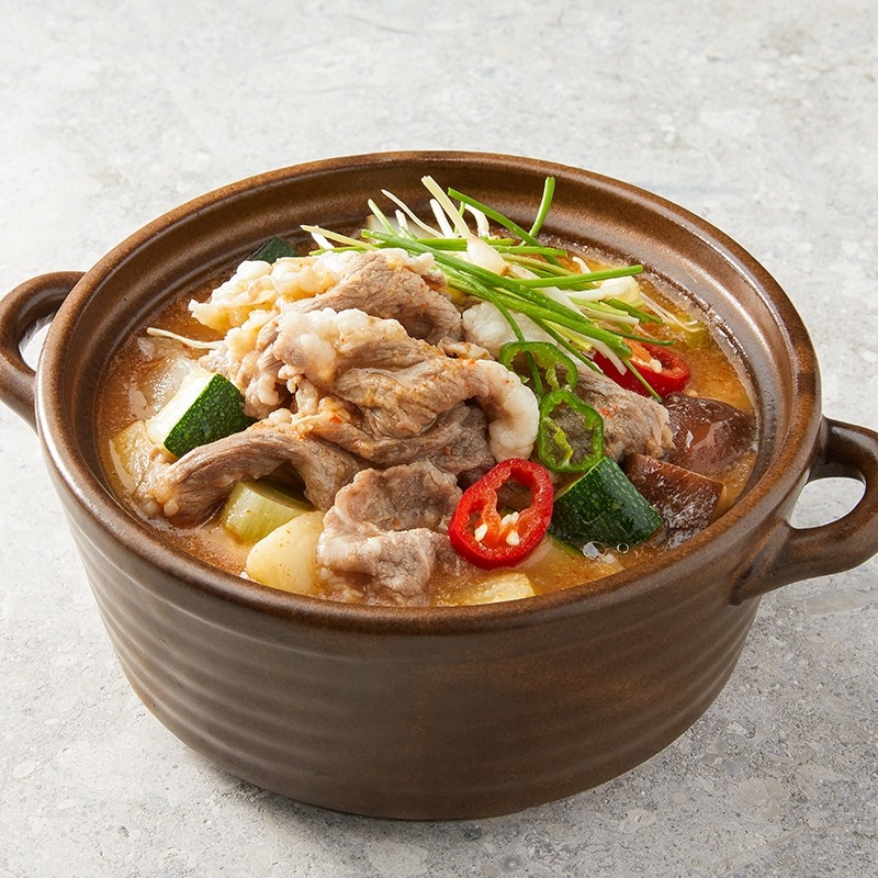 달래 넣은 차돌된장찌개