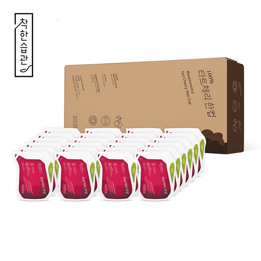 착한습관 몽모랑시 타트체리 한컵 110mL 24입