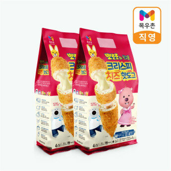 목우촌 뽀로로와친구들 크리스피 치즈 핫도그 320g(4개입) X 2개