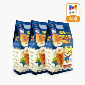 목우촌 뽀로로와친구들 크리스피 핫도그 400g(5개입) X 3개