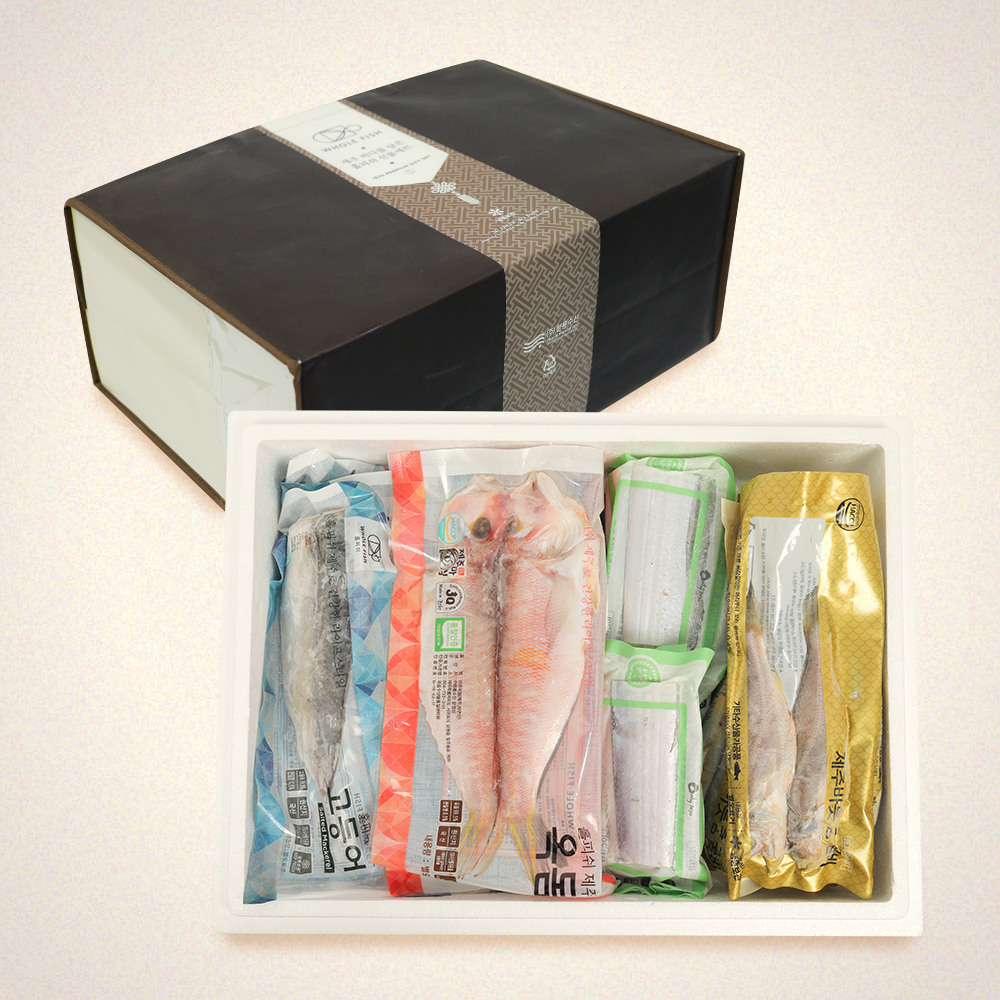 [홀피쉬] 제주특산물세트 / 옥돔:130g x 2p/260g 고등어500g(4~5쪽)절단갈치150g x 3p/450g 참굴비10마리/600g [1.81kg]