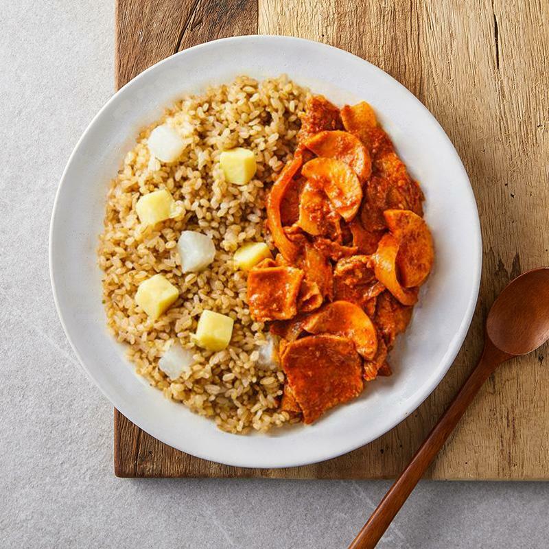 [350뷰티핏] 매콤 제육볶음 & 고구마 보리밥 240g