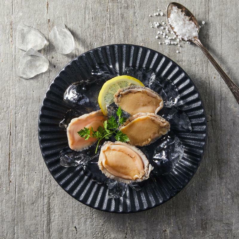 [청해포구] 완도산 손질 전복(3미) 80g