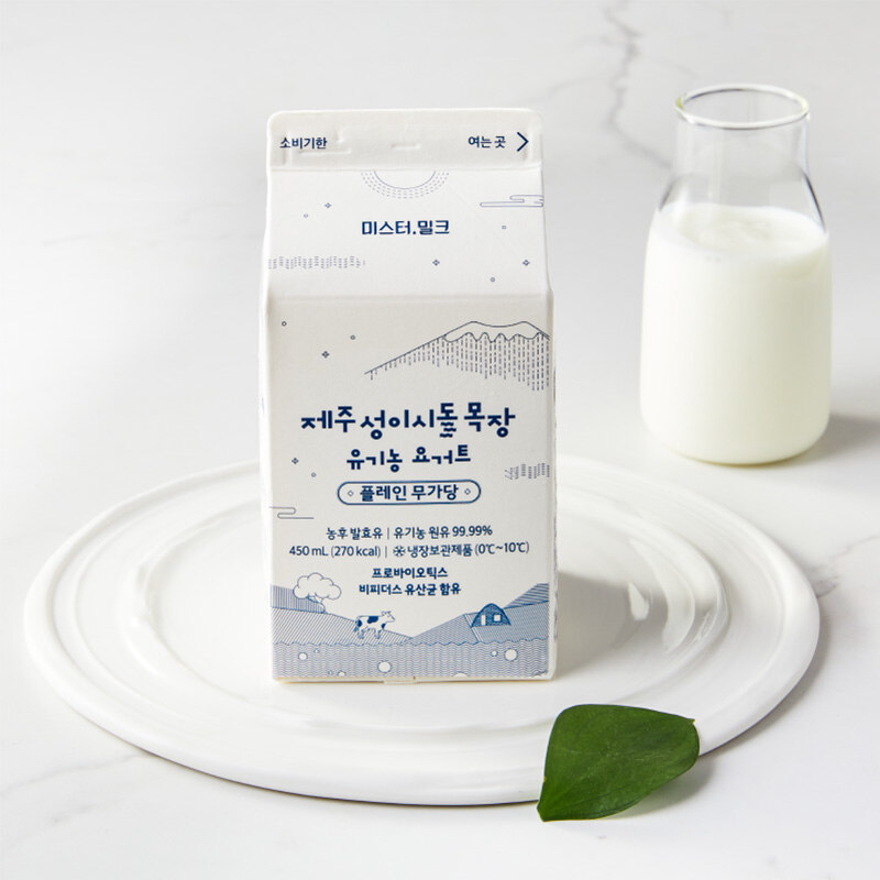 [제주성이시돌목장] 유기농 요거트 플레인 무가당 450ml