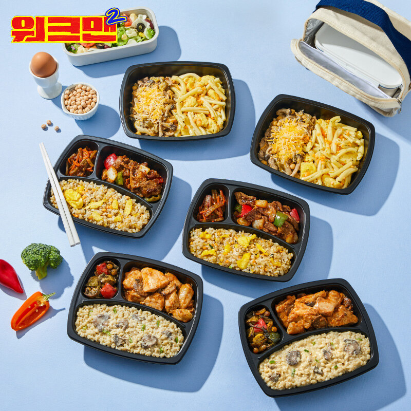 [워크맨] 직장인 단백질 도시락 A 세트(6개입)