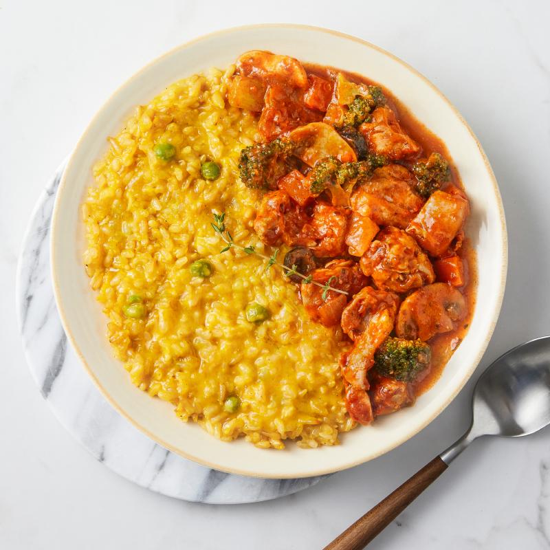 [뷰티핏] 단호박 콩크림 리소토 & 뽀모도로 치킨 240g