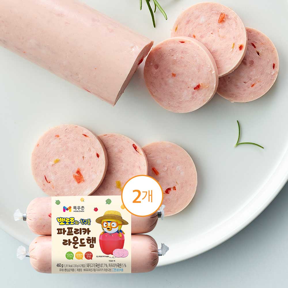 목우촌 뽀로로 파프리카 라운드 햄 230gX4개