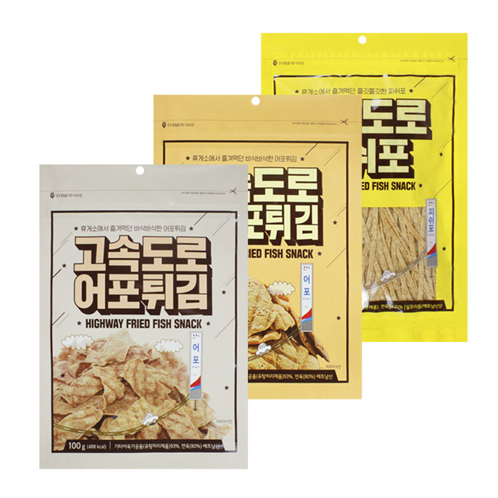 [리프레쉬]고속도로어포튀김(어포100g/한입100g/피쉬포80g)