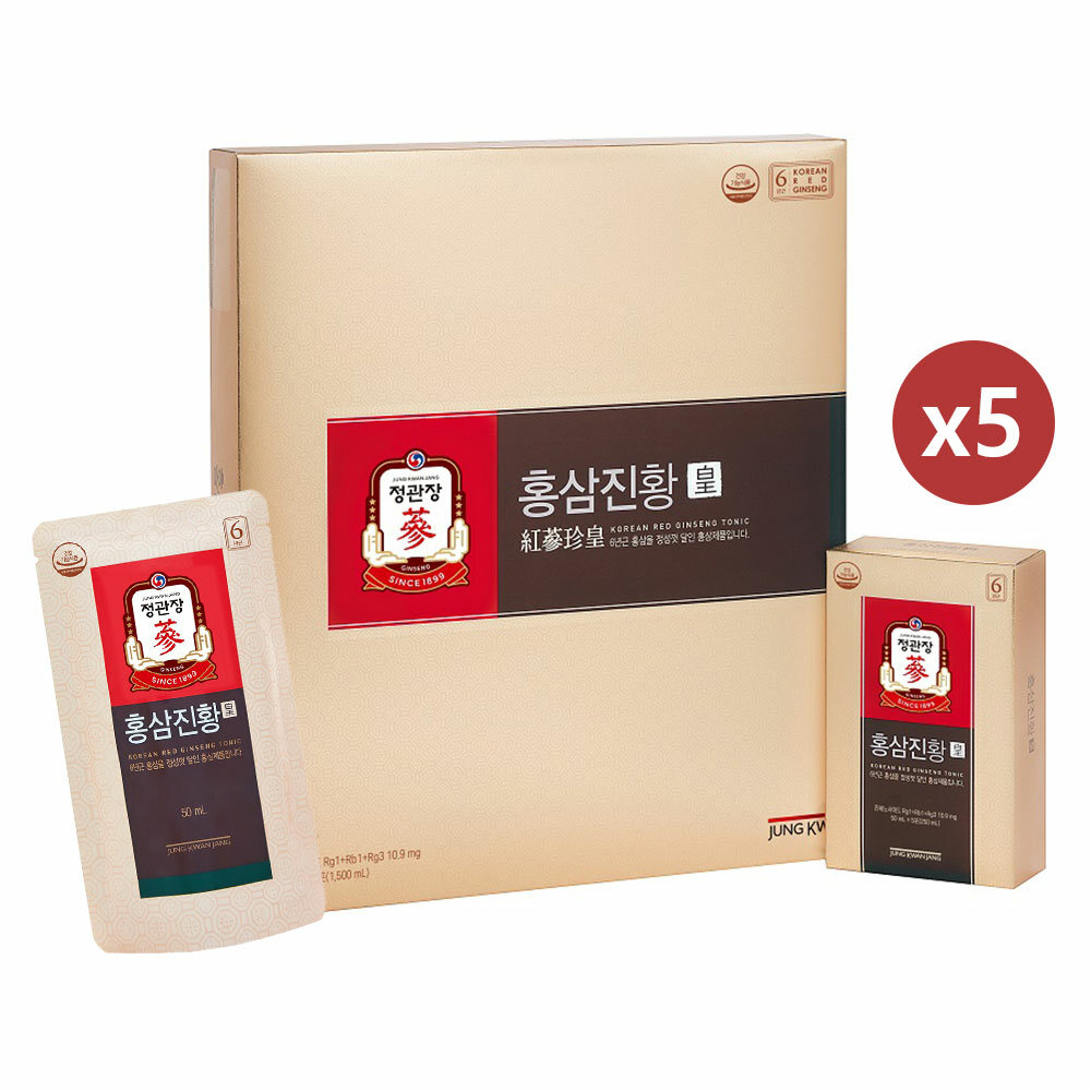 [정관장 공식] 홍삼진황 50ml x 30포 5박스