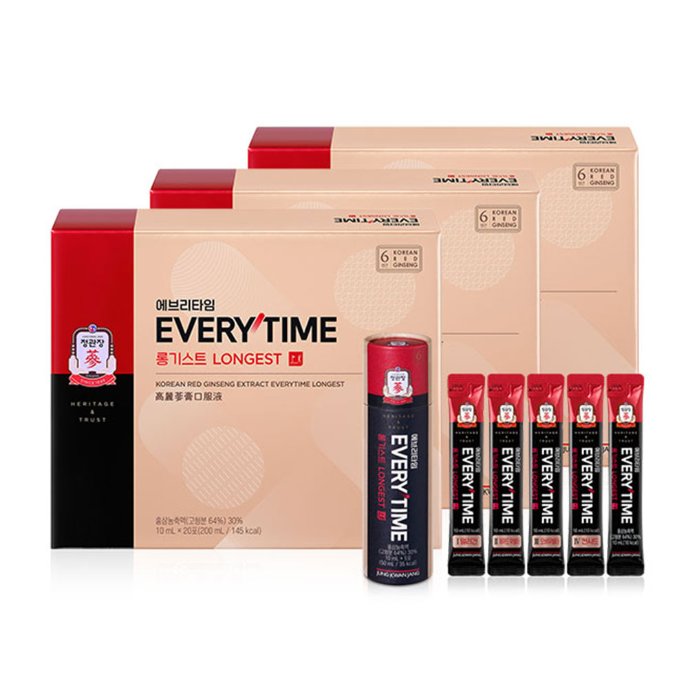 [정관장] 홍삼정 에브리타임 롱기스트 10ml x 20포 3박스 (2개월분)