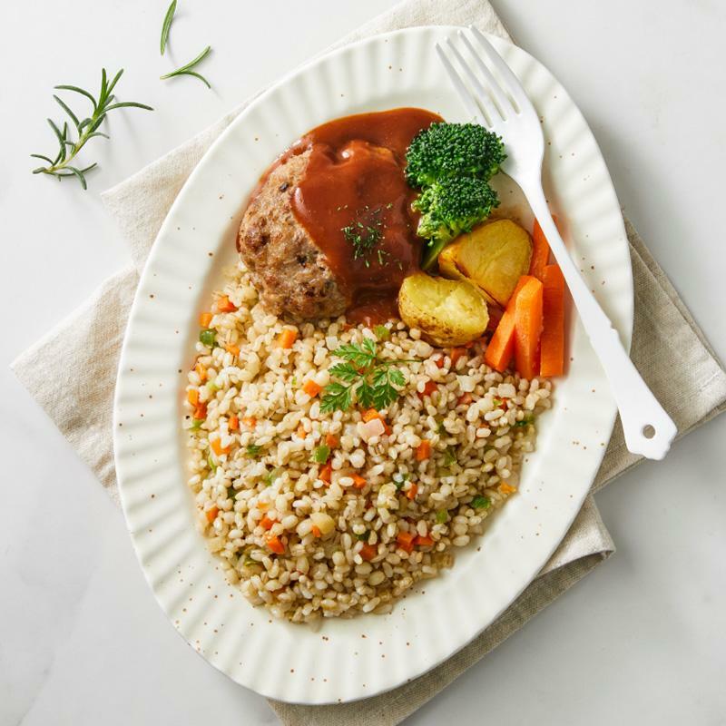 [뷰티핏] 데미 함박스테이크 & 보리 볶음밥 240g