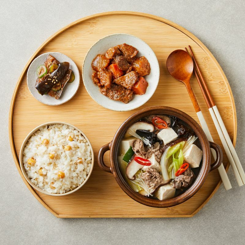 황기 버섯 전골 세트