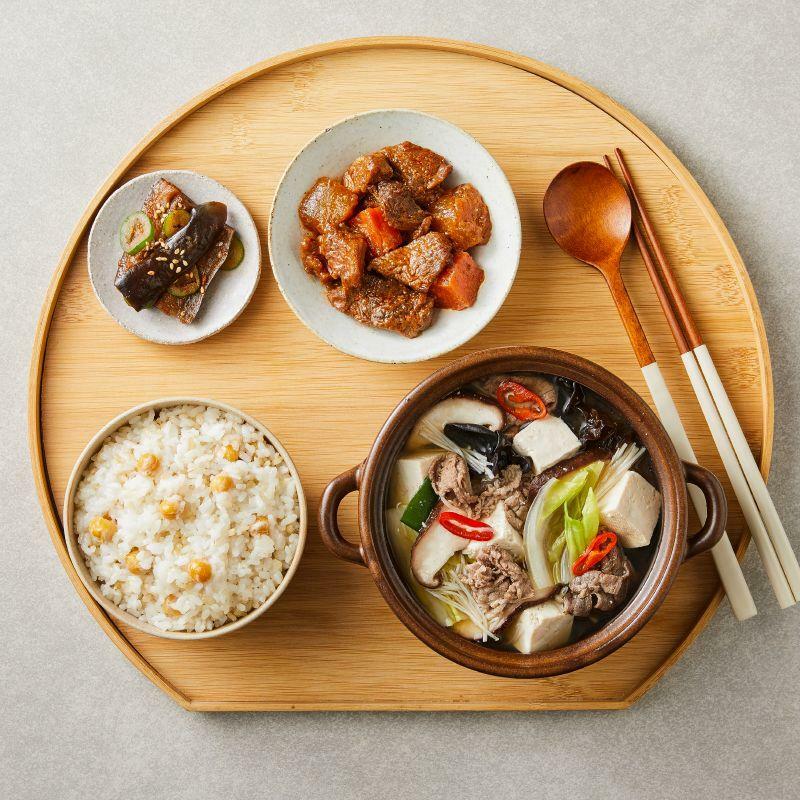 황기 버섯 전골 세트