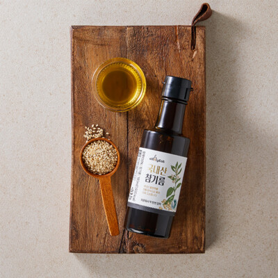 [올마잇] 국내산 참기름 180ml