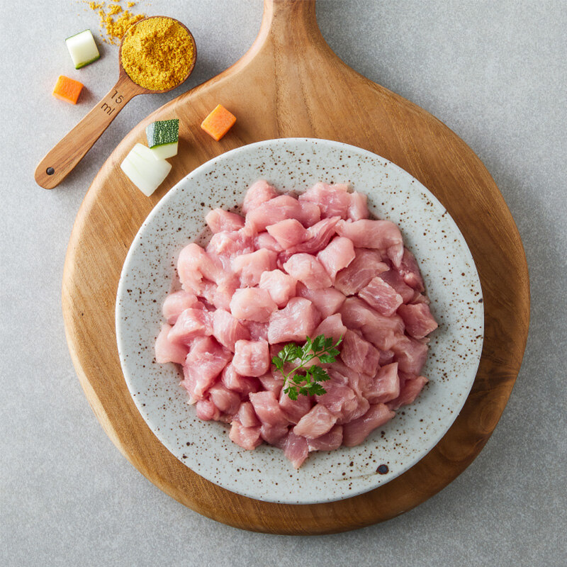 [포크빌] 무항생제 한돈 등심(카레용) 400g (냉장)
