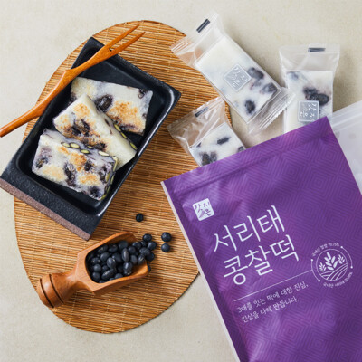 [갓지은] 서리태 콩찰떡 500g