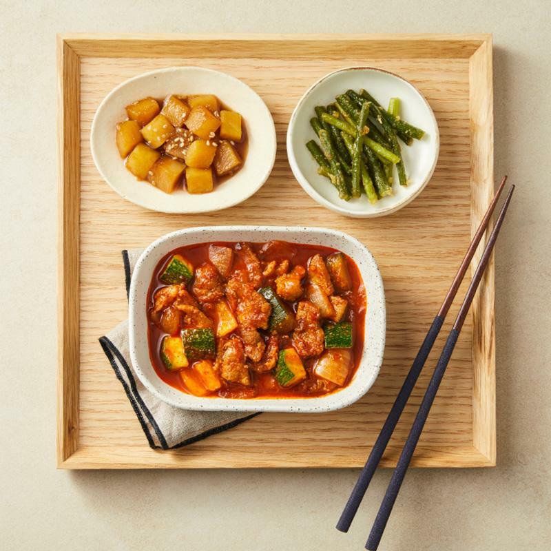 돼지고기 호박 짜글이 세트