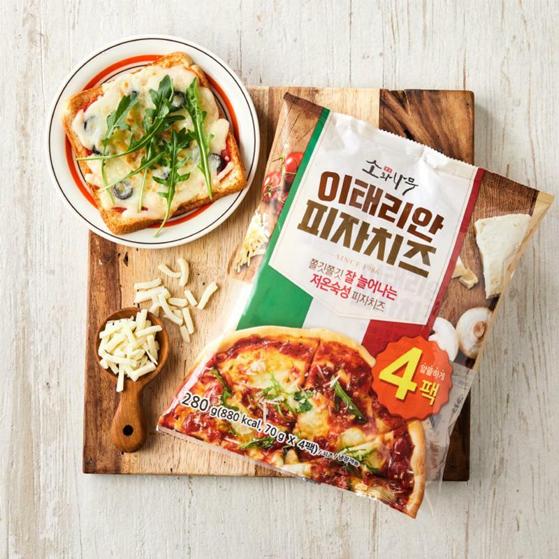 [소와나무] 이태리안 피자치즈 280g(70g*4입)