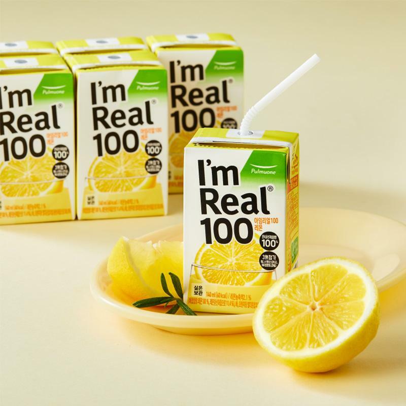 [풀무원] 아임리얼100 레몬 140ml(6입)