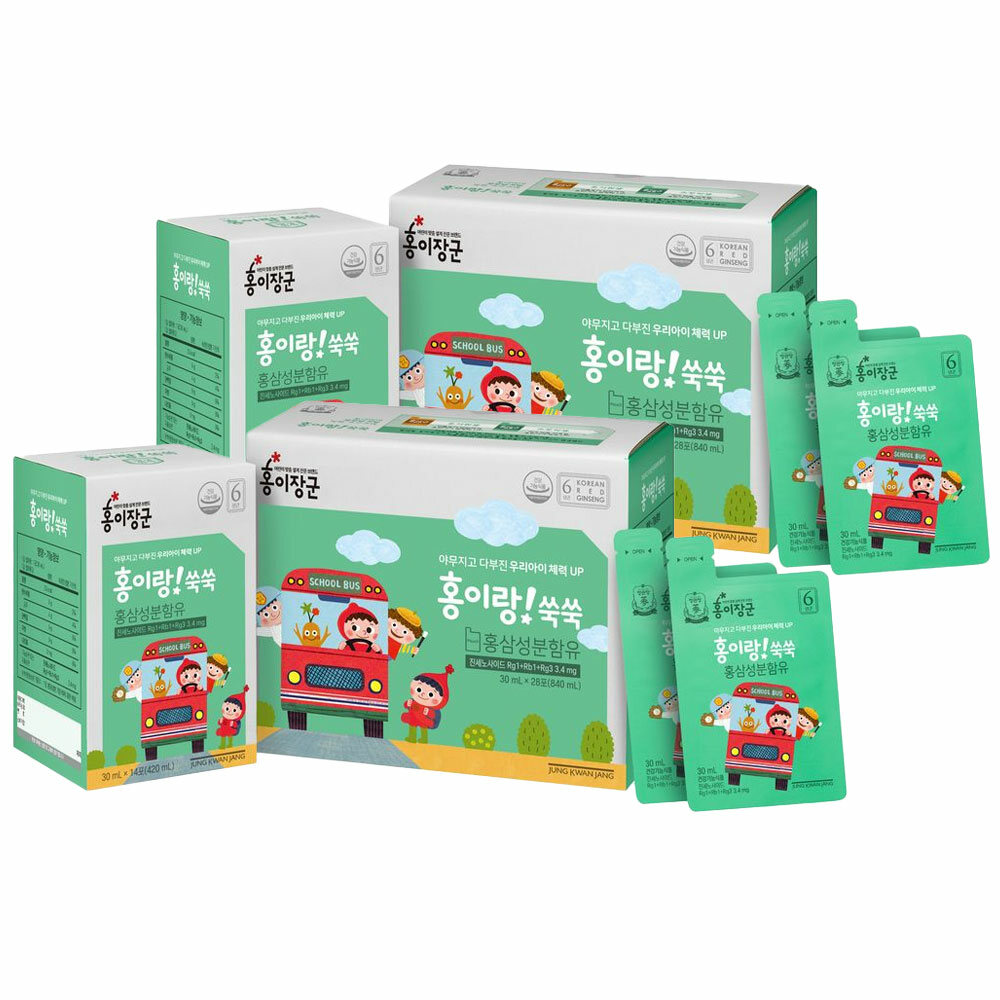 [정관장 공식] 홍이랑 쑥쑥 30ml x 28포 2박스 (7-9세) 