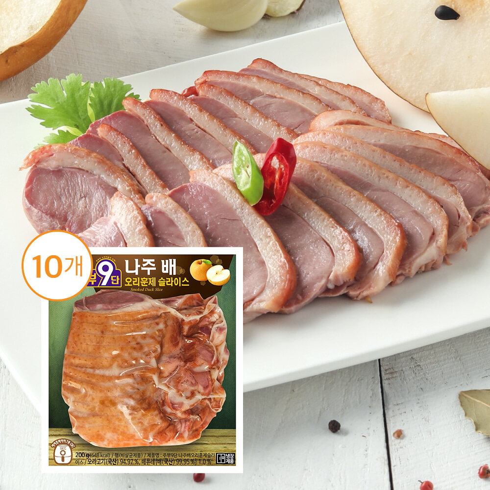 목우촌 나주배 오리훈제 슬라이스 200g X 10팩