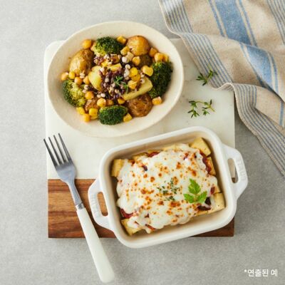 [당뇨식단] 두부 피자 & 웜 샐러드