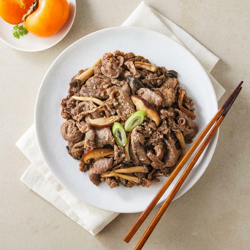 홍시 버섯 소불고기 400g
