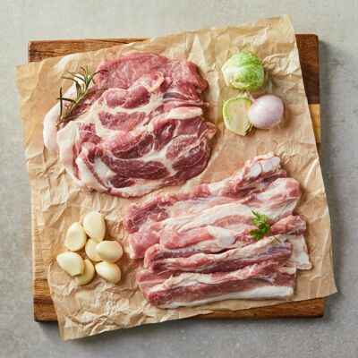 [사전예약] 예찬농장 듀록 한돈 삼겹&목심(400g*2)