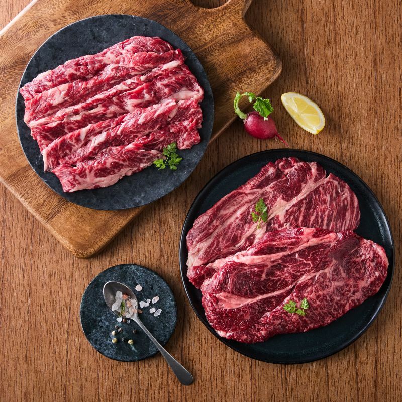 [사전예약] 풀블러드 와규 스테이크(척아이롤&업진살)