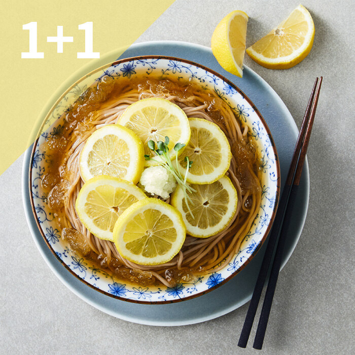 [1+1] [모두의맛집] 본가스시 레몬소바 1110g (2인분) * 2팩