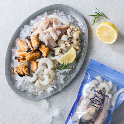 [바다자리] 알알이 얼린 국산 해물모둠 150g