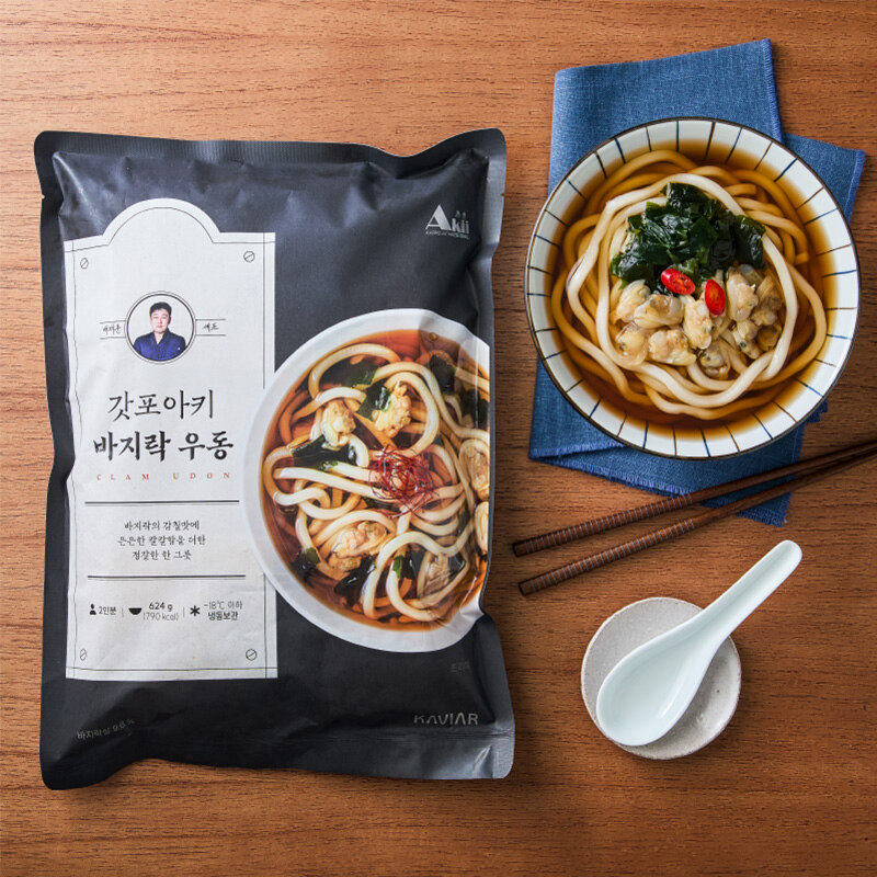[캐비아] 갓포아키 바지락 우동 624g (2인분)