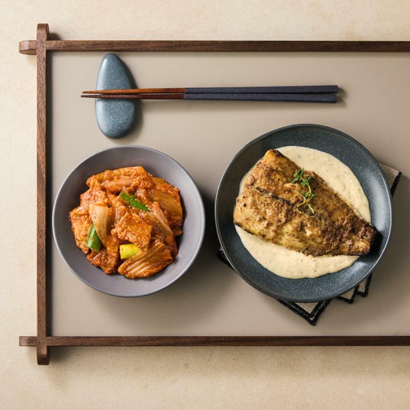 삼치 스테이크 & 돈육 김치볶음 세트