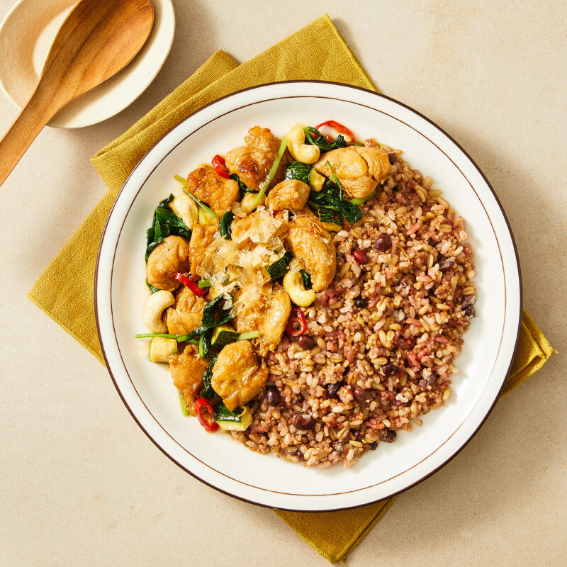 [저속도시락] 가쓰오 간장 닭조림 & 적두 홍국밥 284g