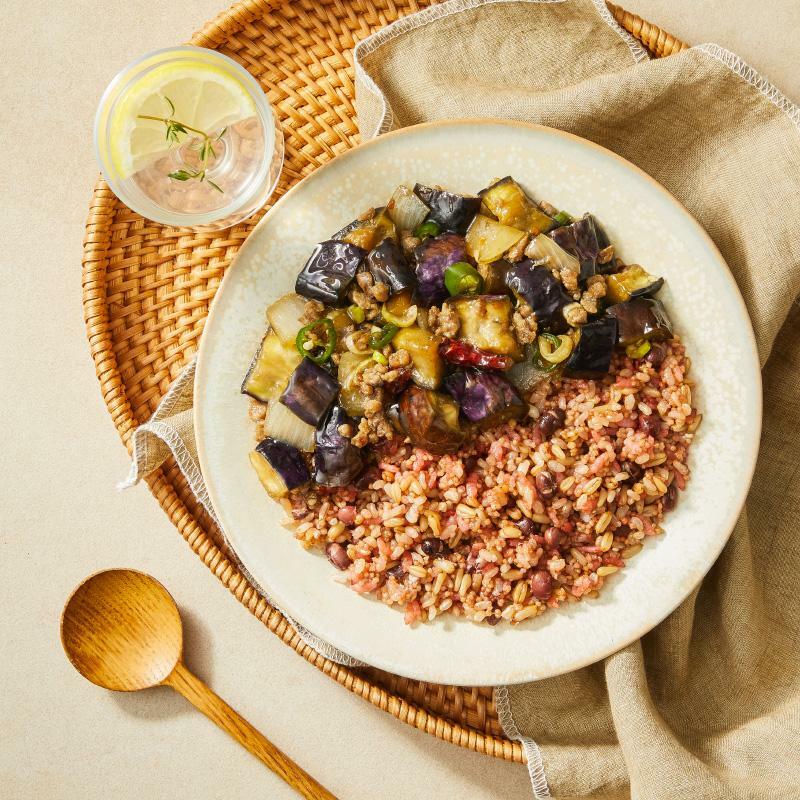 [저속도시락] 가지 돼지고기 덮밥 & 적두 홍국밥 270g