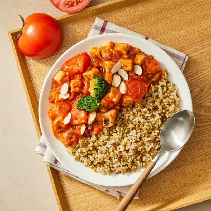 [저속도시락] 토마토 두부 라구 & 녹두보리밥 288g