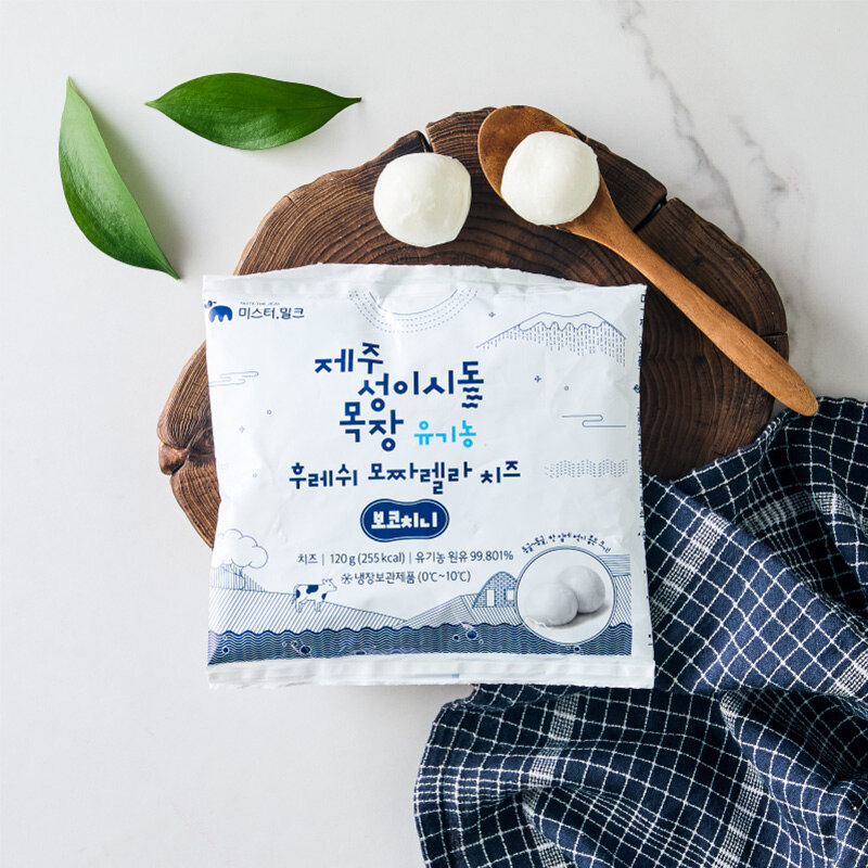 [제주성이시돌목장] 유기농 후레쉬 모짜렐라 치즈 mini 120g