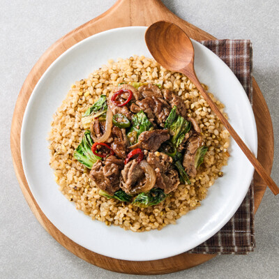 [350뷰티핏] 돼지 불고기 봄동 덮밥 240g