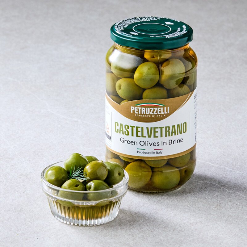 [페트루젤리] 그린 카스텔베트라노 올리브 560g