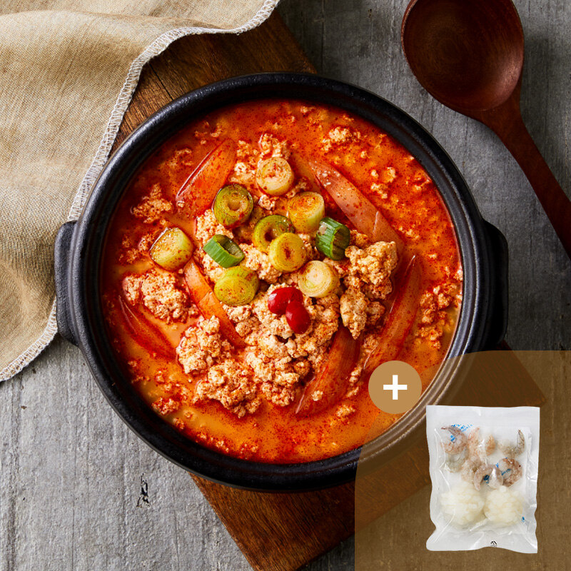 얼큰 강릉식 초당 순두부찌개 (해물믹스 증정) 890g