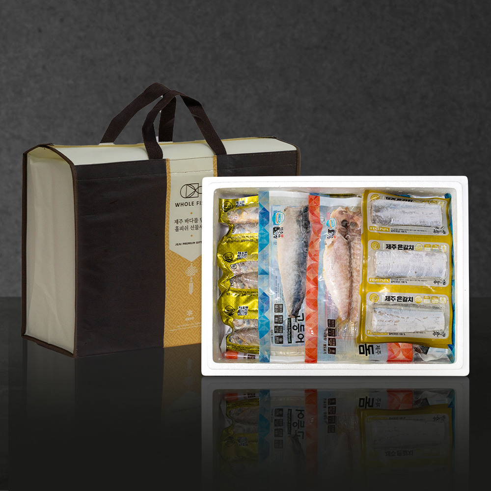 [홀피쉬] 제주특산물세트 / 옥돔:130g x 2p/260g 고등어500g(4~5쪽)절단갈치150g x 3p/450g 참굴비10마리/600g [1.81kg]