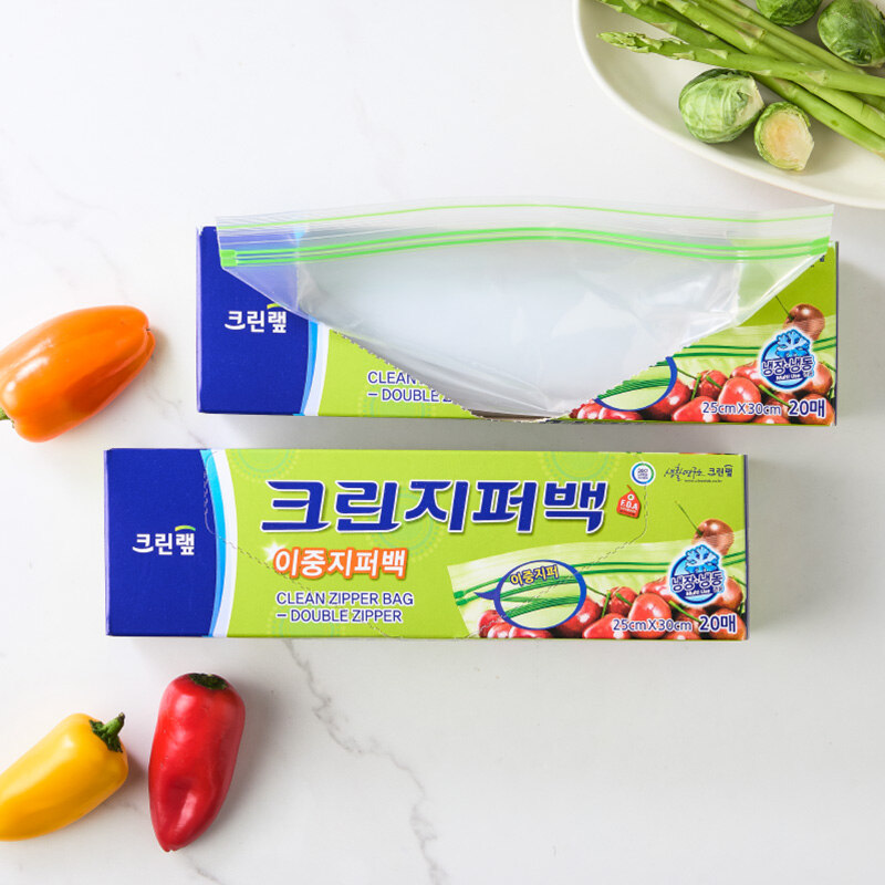 [크린랩] 크린지퍼백 (25cm*30cm*20매) 