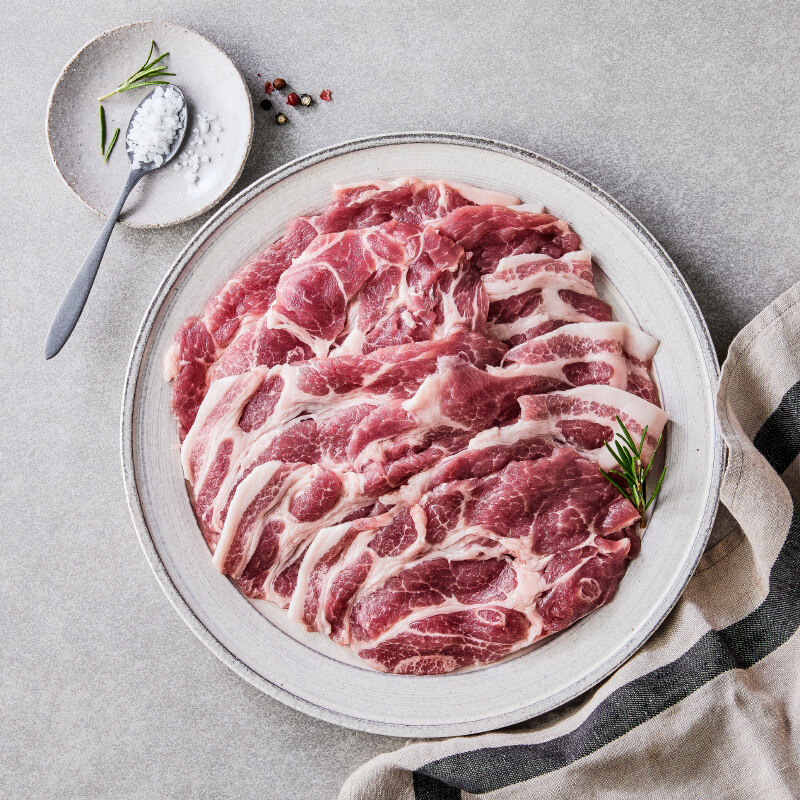 [포크빌] 무항생제 한돈 생대패목심 400g (냉장)