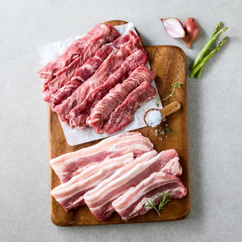 [사전예약] 호은농장 저탄소 듀록 삼겹살(400g)+갈매기살(300g)