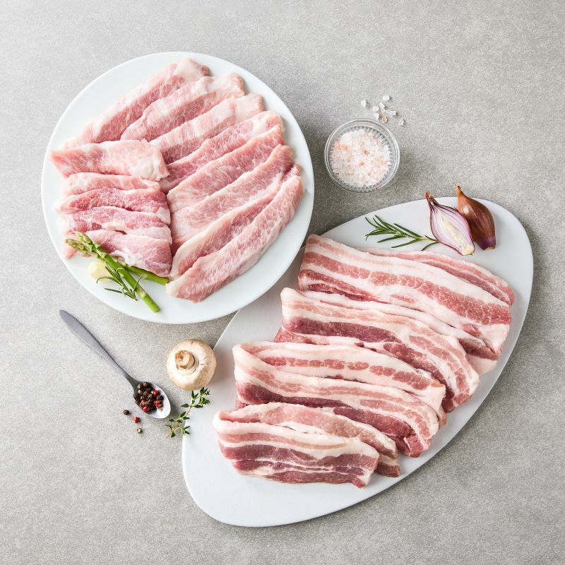 [사전예약] 호은농장 저탄소 듀록 삼겹살(400g)+항정살(300g)