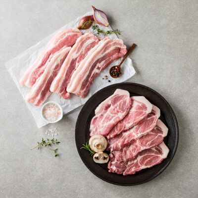[사전예약] 호은농장 저탄소 듀록 삼겹살(400g)+목심(400g)