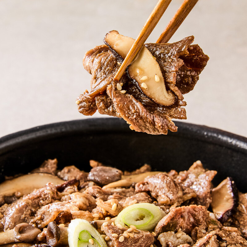 저당 홍시 버섯 소불고기 400g