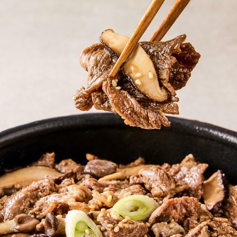 저당 홍시 버섯 소불고기 400g