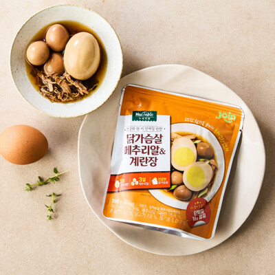 [누테이블] 닭가슴살 메추리알&계란장 190g